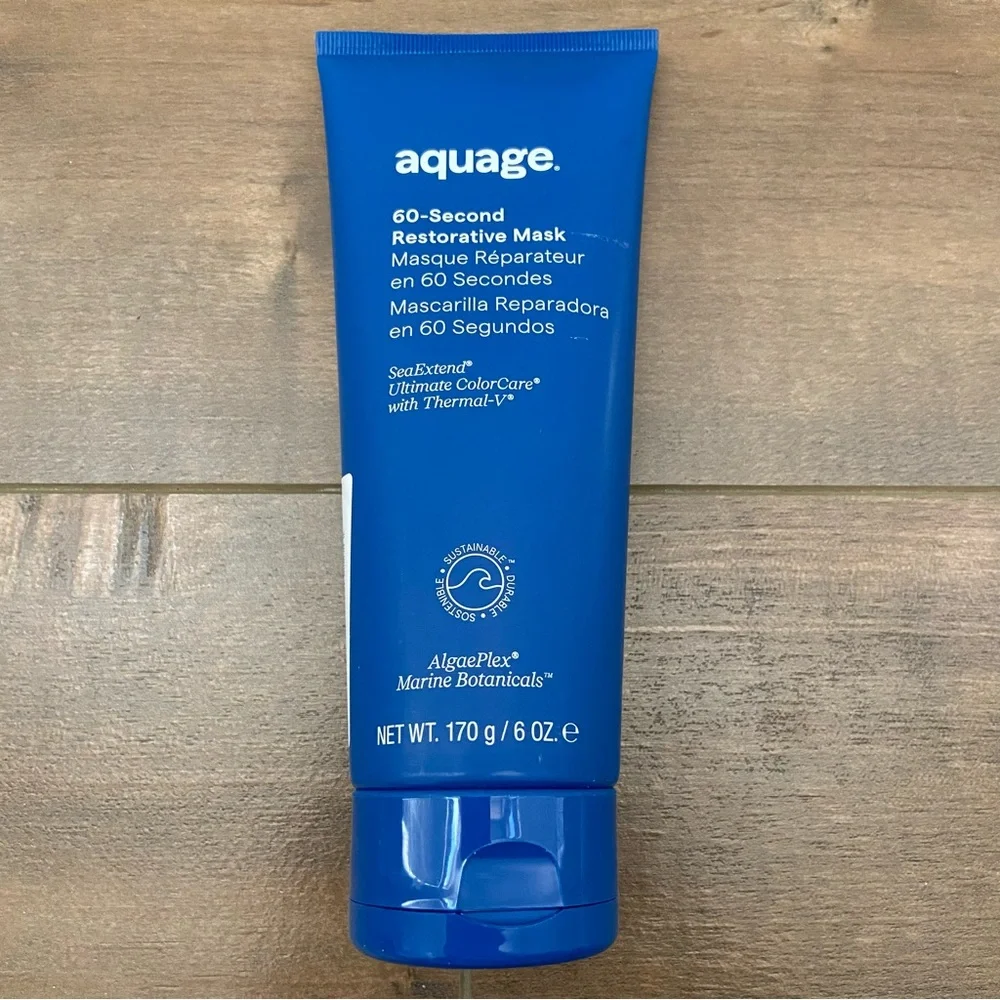 New Sealed Aquage 60-Second Restorative Hair Mask 6 oz.